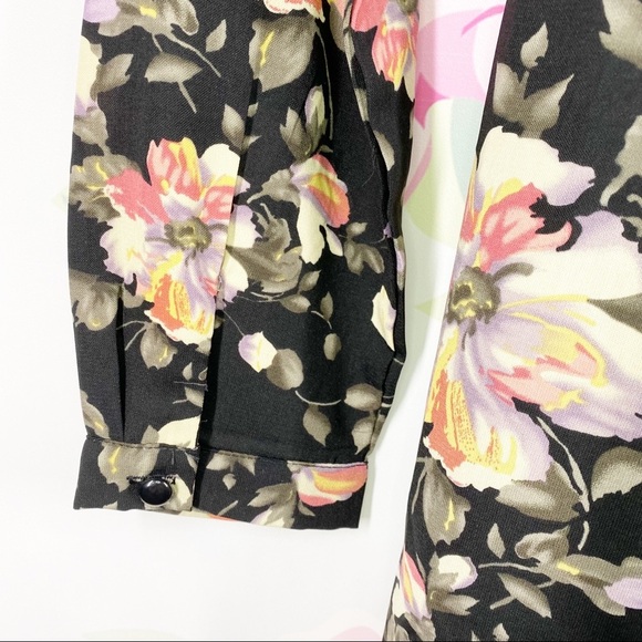 NEW Forever 21 Floral Pleated Dress S - Picture 8 of 12